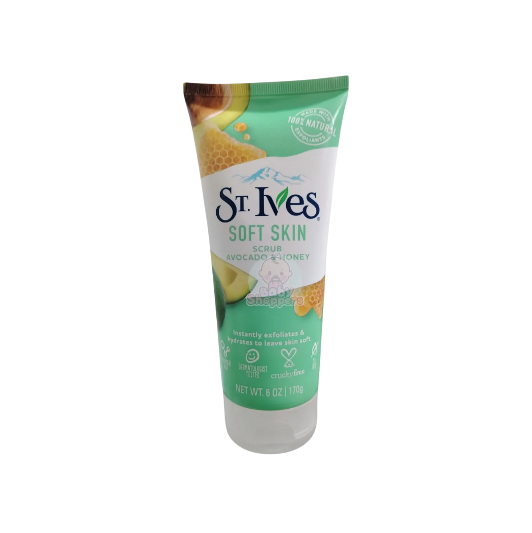 product (17) Face Scrubs – St. Ives Avocado And Honey Scrub for Soft Skin With 100 percent Natural Exfoliates – 170ml - Image 1
