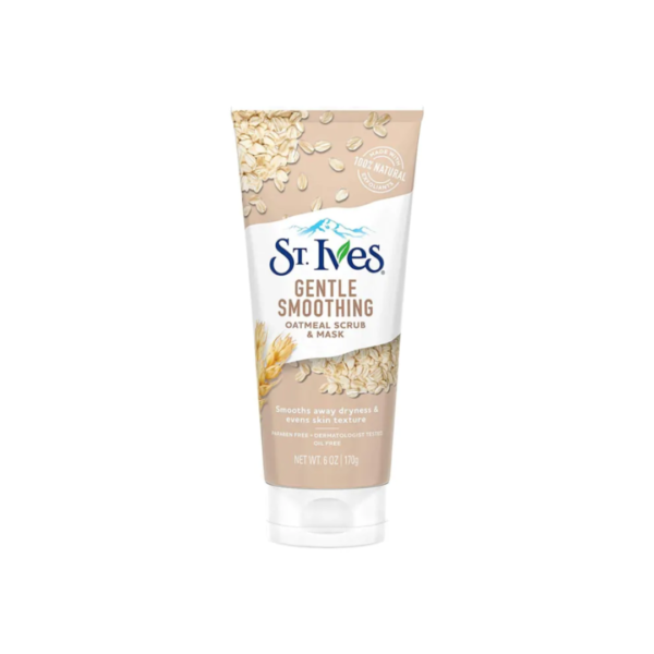 Face Scrubs – St. Ives Gentle Smoothing Oatmeal Scrub made with 100 percent Natural Exfoliates – 170ml