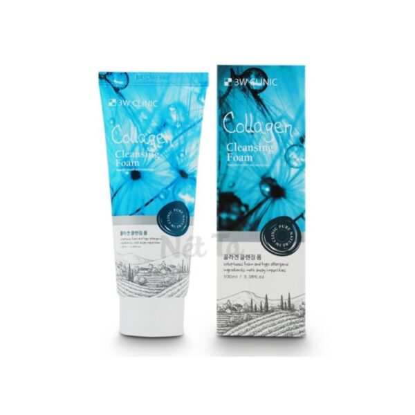 3W Clinic Collagen Foam Cleansing 100ml – Face Wash | Korea