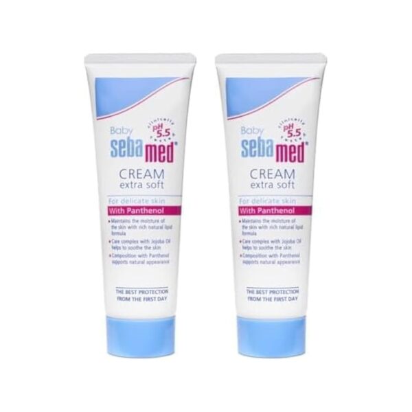 Sebamed Baby Cream Extra Soft 100ml/ 50ml |Ph 5.5| Panthenol and Jojoba Oil|Clinically tested| ECARF Approved | Germany