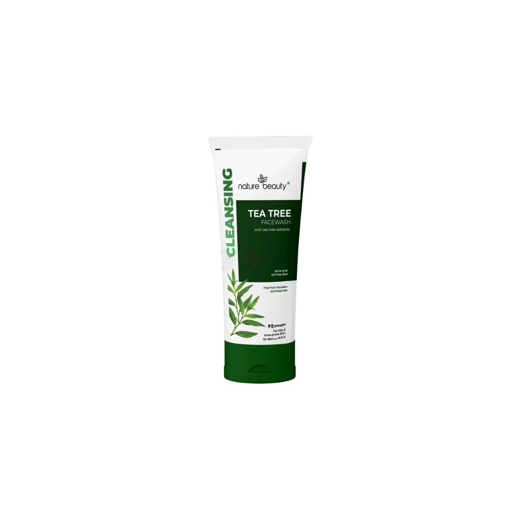 product (22) Nature Beauty Tea Tree Face Wash 100ml - Image 1
