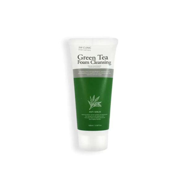 3W Clinic GreenTea Foam Cleansing 100ml – Face Wash