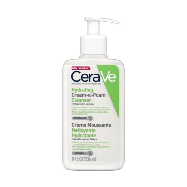 CeraVe Hydrating Cleanser For Normal To Dry Skin 236ml (Made in UK)