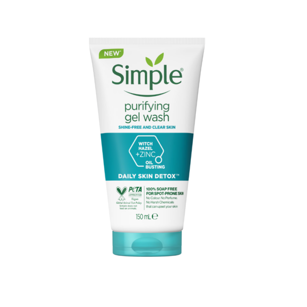 Simple Face Wash – Daily Skin Detox Purifying Facial Gel Wash – 150ml (International)