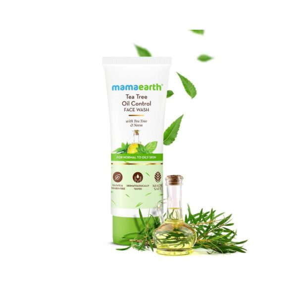 Mamaearth Tea Tree Natural Face Wash 100ml for Acne & Pimples Wash For Normal & Dry Skin