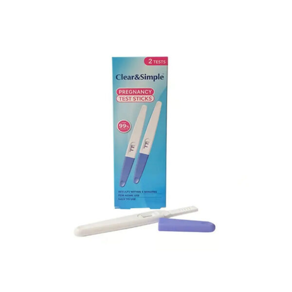 Clear & Simple Pregnancy Test Sticks 2pcs