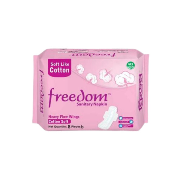 Freedom Heavy Flow Cotton 8 pads