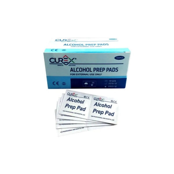 Curex Alchohol Prep Pads 100pcs Box