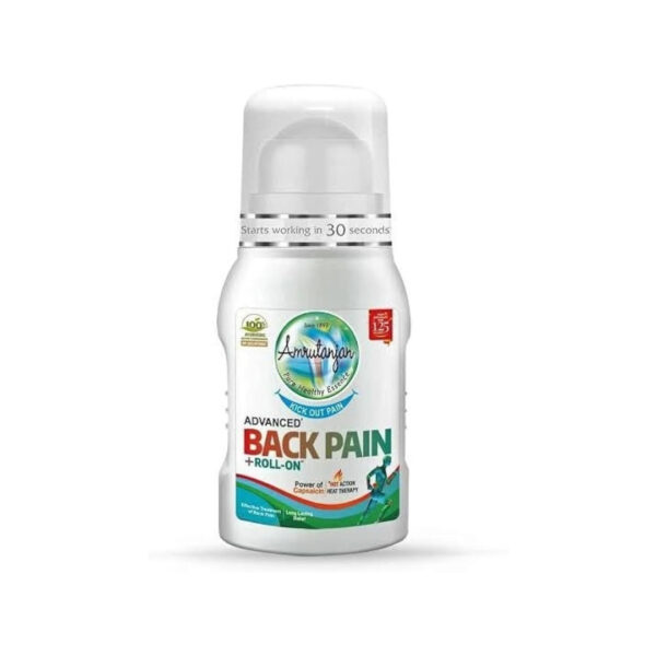 Amrutanjan Advanced Back Pain +Roll On 50ml | India