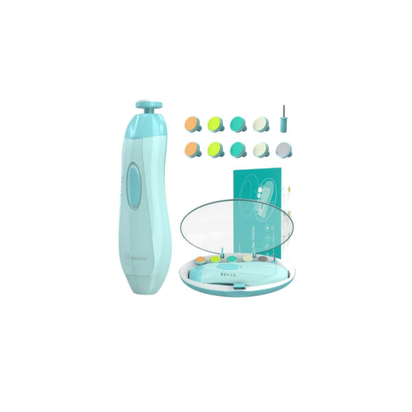 Electric Baby Nail Trimmer Set with LED Light